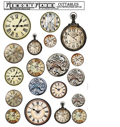 Mens clocks cuttables.A4.Min Buy 5